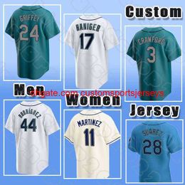 stitch 24 Ken Griffey Jr 17 Mitch Haniger Baseball 1 Kyle Lewis Jerseys 11 Edgar Martinez 28 Eugenio Suarez Alberto Rodriguez 13 Abraham Toro 75 Andres Munoz