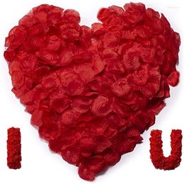 Decorative Flowers 100/500/1000pcs Colourful Silk Artificial Rose Petals Love Romantic Warm Valentine Day Wedding Party Flower Favours