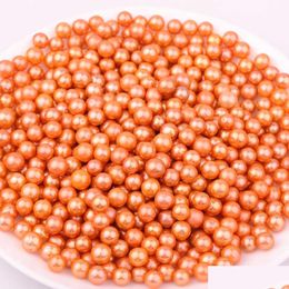 Pearl Wholesale Mix Colors 7 511Mm Round Orange Edison Loose Pearls Diy Jewellery Accessories Gift For Women Party Drop Deliver Dhizz