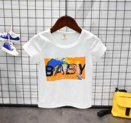 Baby Costume Years Summer Toddler Print Short Sleeve and Hole Spray Paint Shorts Set Child Boy Clothing