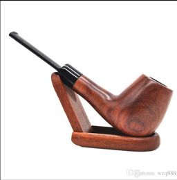 Smoking Pipes New Wood Pipe Cleaning Red Sandalwood Pipe Bending Pipe