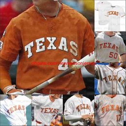 2021 NCAA Longhorns College Baseball jerseys Brandon Belt Roger Clemens Ty Madden Trey Faltine Tanner Witt Ivan Melendez Pete