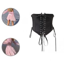 Bustiers & Corsets Female Stylish Vintage Patchwork Bustier Soft Body Shaper Belt Off Shoulder For Daily WearBustiers