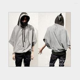 Men's Hoodies Lager Size Men Clothing Korean Version Of Loose Bat Sleeves Coat / S-2xl