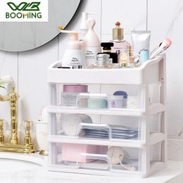 Bathroom Storage & Organisation WBBOOMING Makeup Organiser Drawers Plastic Cosmetic Box Jewellery Container Make Up Case Brush Holder Organise