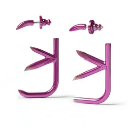 Winter New Studs Paint Hollow Stud Earrings Letter Simplicity Earrings