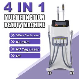 Nd Yag Laser Tattoo Acne Pigment Removal OPT Laser Hair Removal Machine RF Beauty Wrinkle Reduction Skin Tighten Equipment Multifunction Salon Use