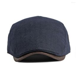 Berets Beret Cap Stylish All-Match Sunscreen Winter Hat Washable Men