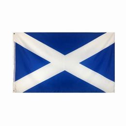 Scottish Flag Hochqualit￤t 3x5 ft Nationales Banner 90x150cm Festival Party Geschenk 100d Polyester Indoor Outdoor Druckflaggen und Ban275Q