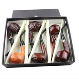 New resin six piece set of entry-level pipe Philtre packing box, bakelite resin pipe