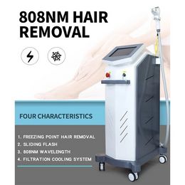 Beauty Items vertical 808nm diode laser hair removal equipment skin whitening with three wavelength