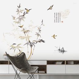 Wall Stickers Bamboo Vintage Poster Living Room Office Tree Home Decor Teenager Decoration Aesthetic