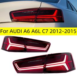 Taillights For A6 A6L C7 20 12-20 15 Tail Lights Rear Lamp LED DRL Running Signal Brake Reversing Parking Light Facelift