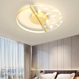 Ceiling Lights Indoor Feather Led Chandelier Light Black Or Gold Modern Pendant Lamp Arrived Room Home LightingCeiling