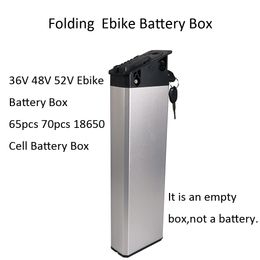 65 70Pcs 18650 Cell Folding Ebike Empty Battery Box 36V 48V 52V Mate X Foldable Ebike Battery Case