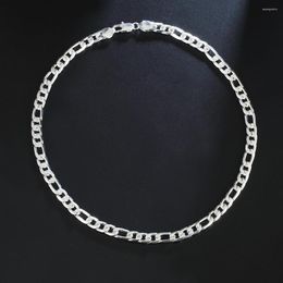 Chains Wholesale Nice Chain Wedding Men High Quality Silver Colour Jewellery Fashion Noble Women 8MM Necklace Classic N018