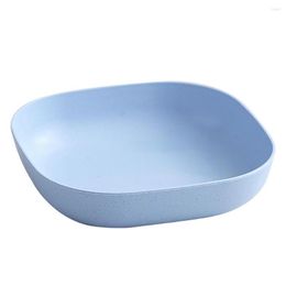 Bowls Lightweight 4Pcs Modern Coffee Table Snack Tray Square Fruit Plate Smooth Edge For Kitchen