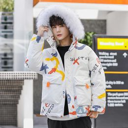 Men's Down Jacket Lovers Wear Autumn And Winter Light Thin Short Coat Boys Young Students Korean Fashion Running