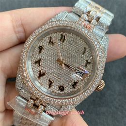 Diamond watch 40mm Switzerland 2824 automatic mechanical movement Swarovski steel material waterproof