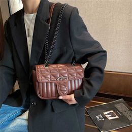 Clearance Outlets Online Handbag version autumn and winter live broadcast good order Messenger armpit chain women's rhombic lattice sales