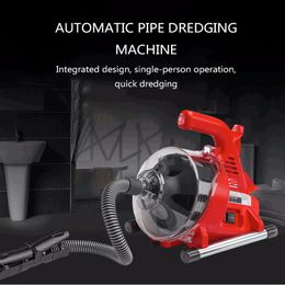 Qihang top Electric Sewer Pipe Dredging Machine 220V 120W Pipe Cleaning Machine Toilet Kitchen Pipe Cleaner Pipe Dredge Device