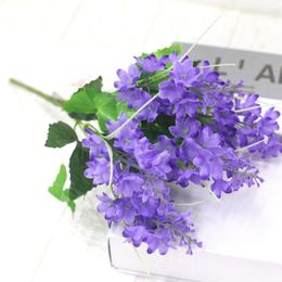 Decorative Flowers Simulation Flower Bunch 5 Hyacinth Lavender Home Life Decoration Wedding Shooting Props