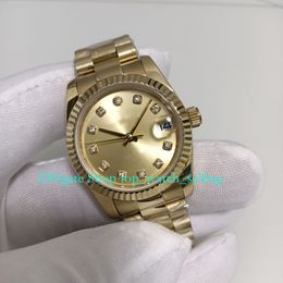 20 Style With Box Automatic Watches for Ladies 31mm Yellow Gold Diamond Dial Bracelet Women Asia 2813 Movement Mechanical Lady Wristwatches Women's Watch