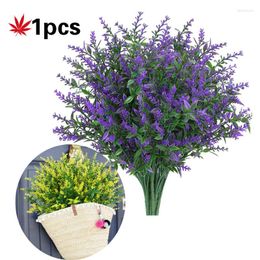 Decorative Flowers 1Pcs Lavender Wedding Flower Vase For Home Decor Artificial Grain Christmas Fake Plant