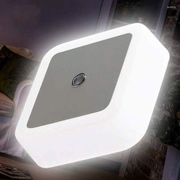 Wall Lamp LED Night Light Sensor Lighting Mini EU US Plug In For Children Bedroom Decoration