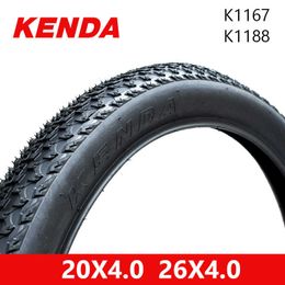 1pc KENDA K1188/K1167 Bicycle ATV Tyre Beach Tire 26x4.0 20x4.0 24*4.0 City Fat Tyres Snow Bike Tires Ultralight Wire Bead 0213