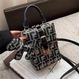 Clearance Outlets Online Handbag hand small suitcase trendy version versatile red printing diagonal cross personality women'sWDKH sales