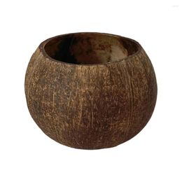 Bowls Coconut Shell Bowl Modern Eco-friendly Burr Free Candle Holder For Living Room Candy Storage