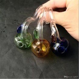 Mehrfarbiger Apfelkocher mit Glasbongs mit Großhandelszubehör für Glasbongs, Glas-Wasserpfeife, Wasserpfeifenrauch