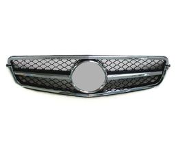 20072014 Year Racing Grill For C CLASS W204 ABS Material Grilles Grills Replacement Kidney grille front bumper7119342