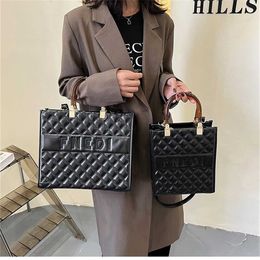 Designer handbag Store 70% Off Handbag texture Lingge portable tote women's winter trend versatile Messenger sales