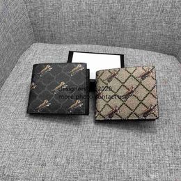 1011 2019 brand short wallet leather tiger men's clutch bag luxury designer card bag wallet quality classic pocket 45126246d