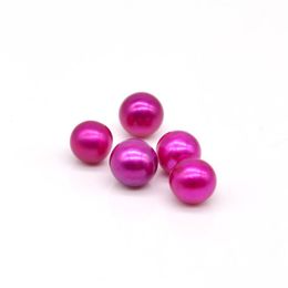 Pearl High Luster Loose Round 3A Pink Freshwater Pearls Without Hole Dyed Color 28 Different Colors For Jewelry Diy Drop Dhwn8
