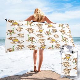 Towel Wearable Bath Happy Monkey Soft And Absorbent Unique For El Home Bathroom Gifts Women Bathrob