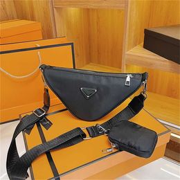 Designer handbag Store 70% Off Handbag Bags Two in one messenger triangle child mother nylon Single Messenger Hand wide strap chest sales