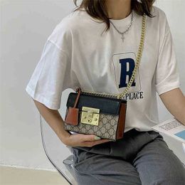 Clearance Outlets Online Handbag women's trend contrast Colour simple square niche chain Single Messenger girls' Backpack sales