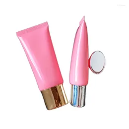 Storage Bottles Cosmetic Tube Packaging Pink 40ml Travel Bottle Lotion Empty Containers Flat Refillable Soft 50pcs