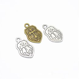 Charms Bk 300 Pcs Shield Pendant Antique Sier Tone Bronze 24X14Mm Good For Diy Craft Jewellery Making Drop Delivery Dhfkb