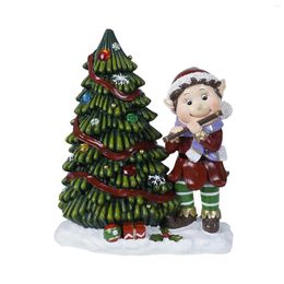 Christmas Decorations Tabletop Xmas Tree Decoration Flute Elf Ornament For Party Holiday