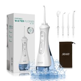 Other Oral Hygiene SEAGO Rechargeable Water Flosser Thread Dental Irrigator Portable 3 Modes 200ML Tank Jet proof IPX7 Home 230211