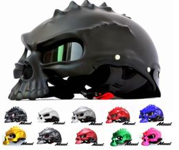 Dual Use Skull Mask Motorcycle Helmet Capacete Casco Novelty Retro Casque Motorbike Half Face Scooter Helmet 9188202