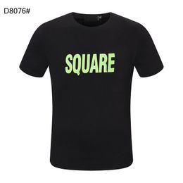 MEN Casual Men's T-Shirts Designer Hip-Hop Polo Shirt Letter Print Short Sleeve White Collar Summer Polos Tops Tee M-Xxxl Black Dsquareds D2 5817