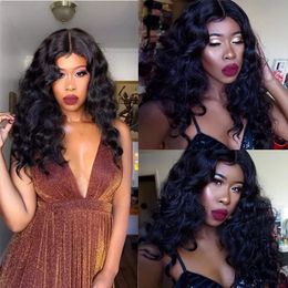 Loose Wave Wig 360 Lace Frontal Wig Brazilian 150 Density 13x4 Lace Front Human Hair Wigs pre plucked with baby hair 360 full lace