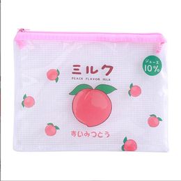 ins clear durable pencil pouch bags waterproof creative pencil box student travel storage pencil case