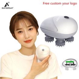 Head Massager Scalp Head Hair Massager Electric Health Care Antistress Relax Body Massagem Deep Saude Tissue Prevent Body Massage Custom 230211