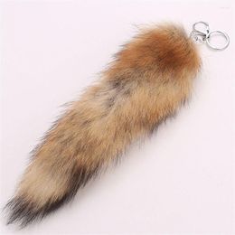 Keychains Fashion Gift Car Key Chain Accessories Tail Keychain Bag Pendant Fur Tassel Ring